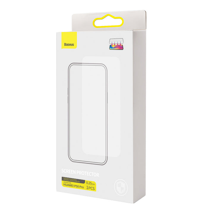 Full Screen Curved Full Adhesive Tempered Film For  P50 Pro Single Pack Black