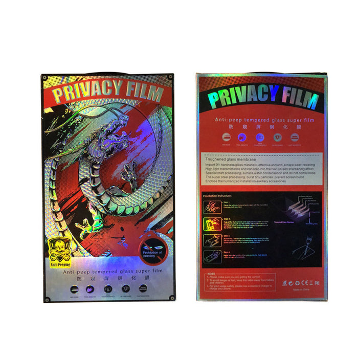 Compatible with Apple , Screen printing anti peeping mobile phone film